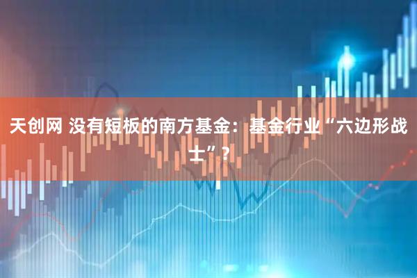 天创网 没有短板的南方基金：基金行业“六边形战士”？
