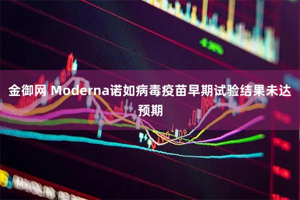 金御网 Moderna诺如病毒疫苗早期试验结果未达预期